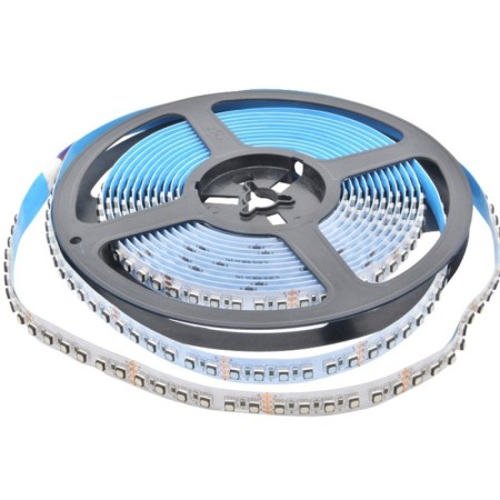 Ruban LED 24V DC 120W RGB IP20 SMD3535 PCB 12mm Rouleau 5 mètres