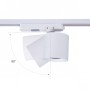 Spot LED 40W sur rail monophasé - Spécial Boucheries