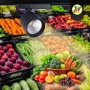 Spot LED 40W sur rail monophasé - Spécial Fruits et légumes