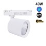Spot LED 40W sur rail monophasé - Mode et commerce de détail