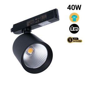 Spot LED 40W sur rail monophasé - Mode et commerce de détail