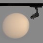 Projecteur LED découpe sur rail triphasé - 20W - 20º - 35°- Blanc Chaud 3000K