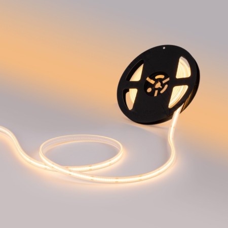 Ruban LED COB 24V 10mm 5m dimmable – éclairage blanc étanche IP67