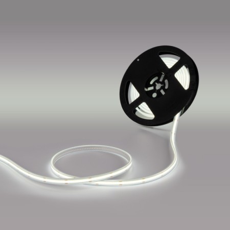 Ruban LED COB 24V DC - 12W/m - 10mm - IP67 - Rouleau de 5 mètres - Sécable tous les 5cm