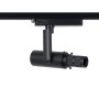 Projecteur LED découpe sur rail monophasé - 20W - 20º-35º - Blanc Chaud 3000K