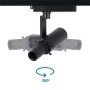 Projecteur LED découpe sur rail monophasé - 20W - 20º-35º - Blanc Chaud 3000K