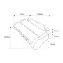 Spot LED linéaire orientable pour rail magnétique 48V- 6W - OSRAM chip - UGR18 - CRI90