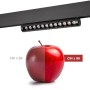 Spot LED linéaire orientable sur rail magnétique 48V - 12W - Puce OSRAM - UGR18 - CRI90