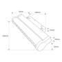 Spot LED linéaire orientable sur rail magnétique 48V - 12W - Puce OSRAM - UGR18 - CRI90