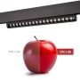 Spot LED linéaire orientable sur rail magnétique 48V - 18W - OSRAM chip - UGR18 - CRI90