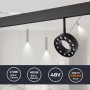 Luminaire LED sur rail magnétique circulaire 48V - Ø11,5cm - 12W - CRI90 - UGR18 - OSRAM