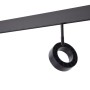 Luminaire LED sur rail magnétique circulaire 48V - Ø11,5cm - 12W - CRI90 - UGR18 - OSRAM