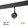 Luminaire LED circulaire sur rail magnétique 48V - Ø7cm - 6W - CRI90 - UGR18 - OSRAM