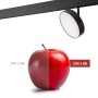 Luminaire LED circulaire sur rail magnétique 48V - Ø14,2cm - 18W - CRI90 - OSRAM
