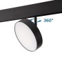 Luminaire LED circulaire sur rail magnétique 48V - Ø14,2cm - 18W - CRI90 - OSRAM