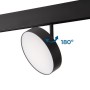 Luminaire LED circulaire sur rail magnétique 48V - Ø14,2cm - 18W - CRI90 - OSRAM