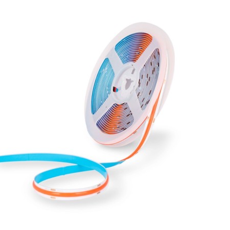 Ruban LED COB 24V DC - 12W/m - Couleurs - 8mm - IP20 - Rouleau de 5 mètres - Sécable tous les 4cm
