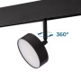 Luminaire LED circulaire sur rail magnétique 48V - Ø9,5cm - 12W - CRI90 - OSRAM
