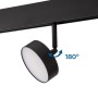 Luminaire LED circulaire sur rail magnétique 48V - Ø9,5cm - 12W - CRI90 - OSRAM