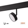 Luminaire LED circulaire sur rail magnétique 48V - Ø9,5cm - 12W - CRI90 - OSRAM