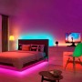 Kit ruban LED RGB de 5m avec alimentation, télécommande et contrôleur, compatible 12/24V