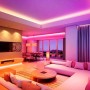 Kit ruban LED RGB de 5m avec alimentation, télécommande et contrôleur, compatible 12/24V