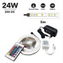 Kit Ruban LED RGB 5M – 24V – Télécommande & Alimentation