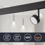 Luminaire LED circulaire sur rail magnétique 48V - 9W - Ø7.5cm - CRI90 - OSRAM Chip