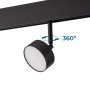 Luminaire LED circulaire sur rail magnétique 48V - 9W - Ø7.5cm - CRI90 - OSRAM Chip
