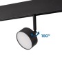 Luminaire LED circulaire sur rail magnétique 48V - 9W - Ø7.5cm - CRI90 - OSRAM Chip