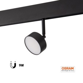 Luminaire LED circulaire sur rail magnétique 48V - 9W - Ø7.5cm - CRI90 - OSRAM Chip