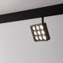 Luminaire LED Carré sur rail magnétique 48V - 9W - CRI90 - UGR18 - OSRAM
