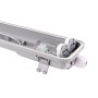 Kit Boîtier étanche double 120cm + 2 tubes LED T8 18W - 4000K