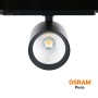 Projecteur LED 36W sur rail triphasé - DALI - CCT réglable sur 3 températures différentes de 2700-6500ºK- CRI90 - puce OSRAM