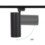 Projecteur LED sur rail monophasé - 36W - CCT réglable sur 3 températures différentes de 3000-6500ºK - dimmable TRIAC - CRI90