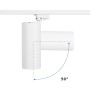 Projecteur LED sur rail monophasé - 36W - CCT réglable sur 3 températures différentes de 3000-6500ºK - dimmable TRIAC - CRI90