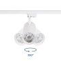 Projecteur LED sur rail monophasé - 36W - CCT réglable sur 3 températures différentes de 3000-6500ºK - dimmable TRIAC - CRI90
