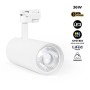 Projecteur LED sur rail monophasé - 36W - CCT réglable sur 3 températures différentes de 3000-6500ºK - dimmable TRIAC - CRI90