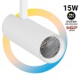 Spot LED sur rail monophasé - CCT réglable sur 3 températures différentes de 3000-6000ºK - 15W - CRI 90 - Driver KGP