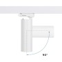 Projecteur LED sur rail triphasé - 10W - CCT réglable sur 3 températures différentes de 3000-6000ºK - CRI90 - 860 lm