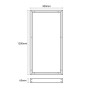 Kit de surface pour panneau LED slim 120x30cm