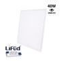PACK de 10 - Panneau LED Rétroéclairé 60x60cm - 40W - 120lm/W - Driver LIFUD - UGR22
