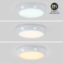 Plafonnier LED étanche / éclairage de secours -  CCT réglable de 2700-6500ºK - Puissance réglable 12W-16W - Ø31cm - IP65