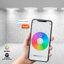 Panneau LED 60x60cm WIFI SMART RGB / RGBW + CCT réglable sur 3 températures différentes de 3000-6500ºK- 40W