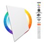 Panneau LED 60x60cm WIFI SMART RGB / RGBW + CCT réglable sur 3 températures différentes de 3000-6500ºK- 40W