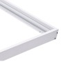 Cadre saillie pour dalle LED 600x600 blanc aluminium kit montage