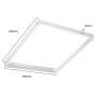 Cadre saillie pour dalle LED 600x600 blanc aluminium kit montage
