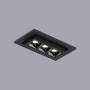 Spot LED encastrable linéaire 6W - Orientable - UGR18 - IRC90 - Puce OSRAM - Blanc Chaud 2800K