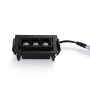 Spot LED encastrable linéaire 6W - Orientable - UGR18 - IRC90 - Puce OSRAM - Blanc Chaud 2800K