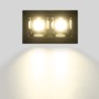 Spot linéaire LED Encastrable double 4W - UGR18 - IRC90 - Puce OSRAM